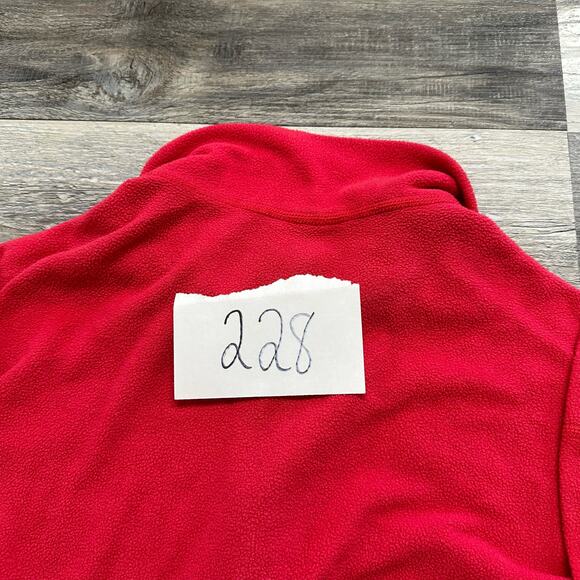 Patagonia Jacket Red Womens L Full Zip Collared Fleece Synchilla Vintage 2000s - Picture 7 of 7
